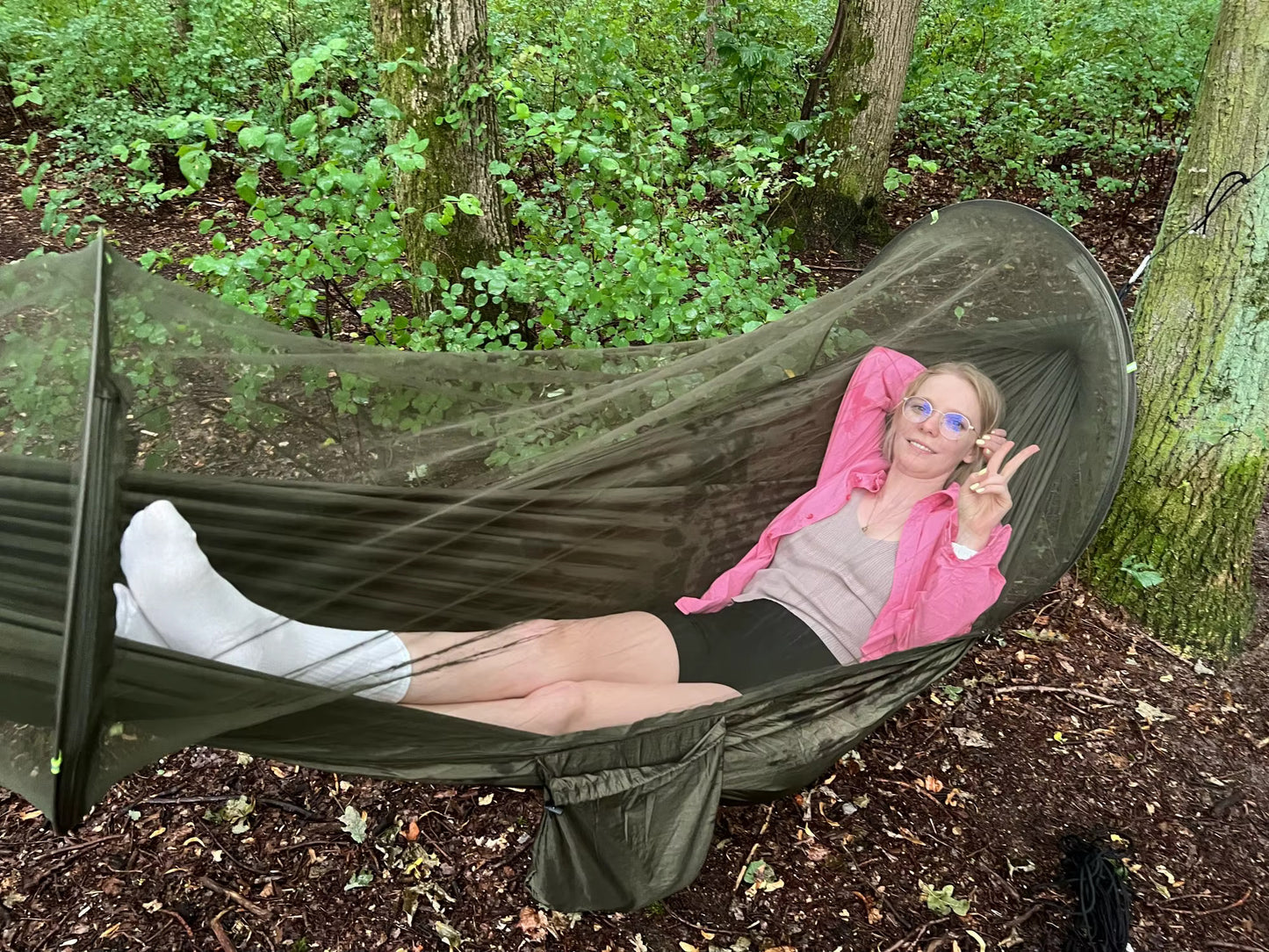 SkyNest - Outdoor Camping Hammock With Mosquito Net