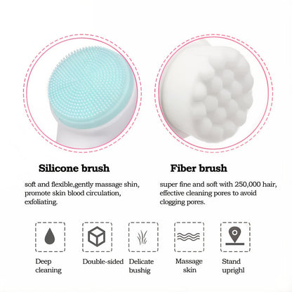 VelvetGlow - Facial Cleansing Brush