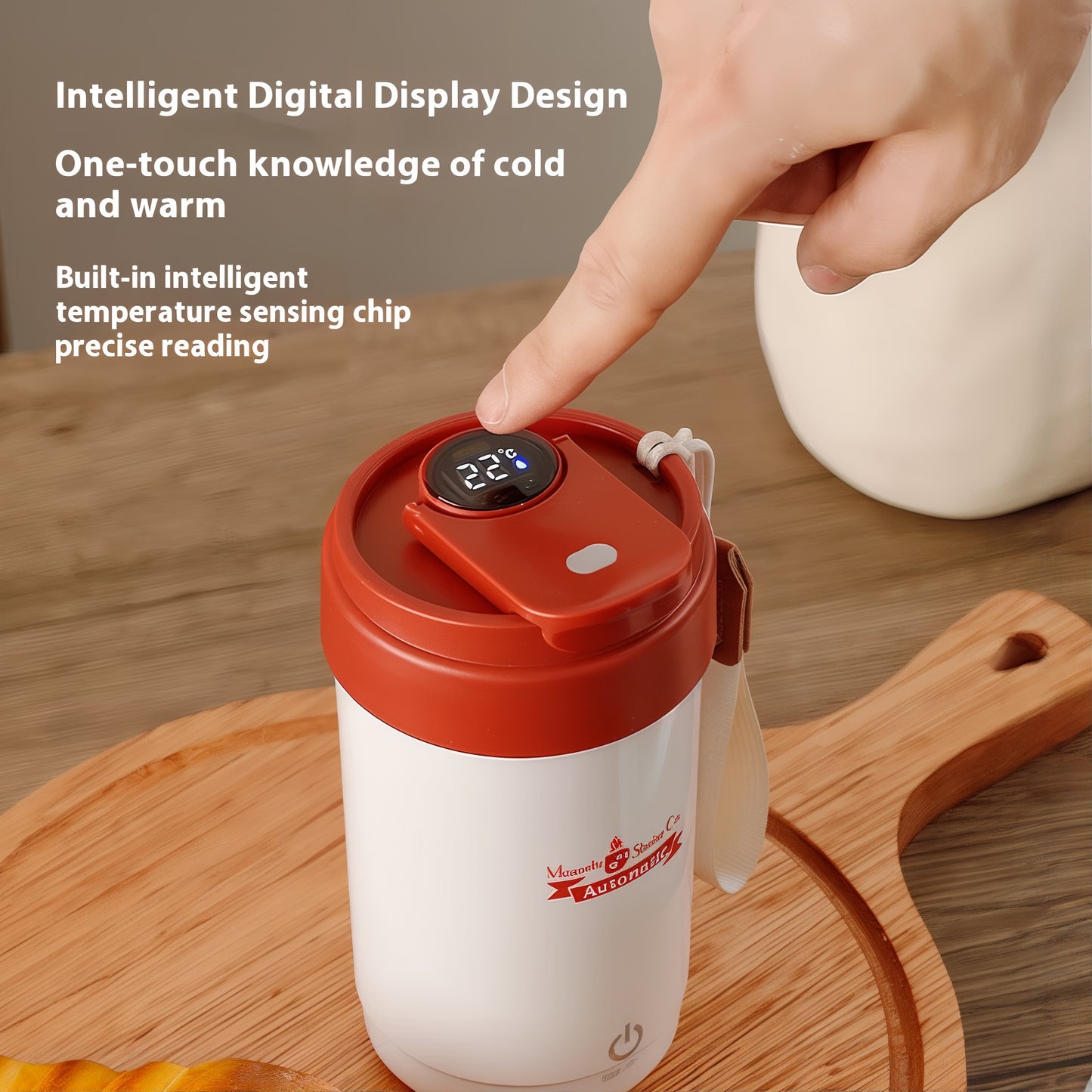 SipStir - Auto Mixing Cup with Temperature Display